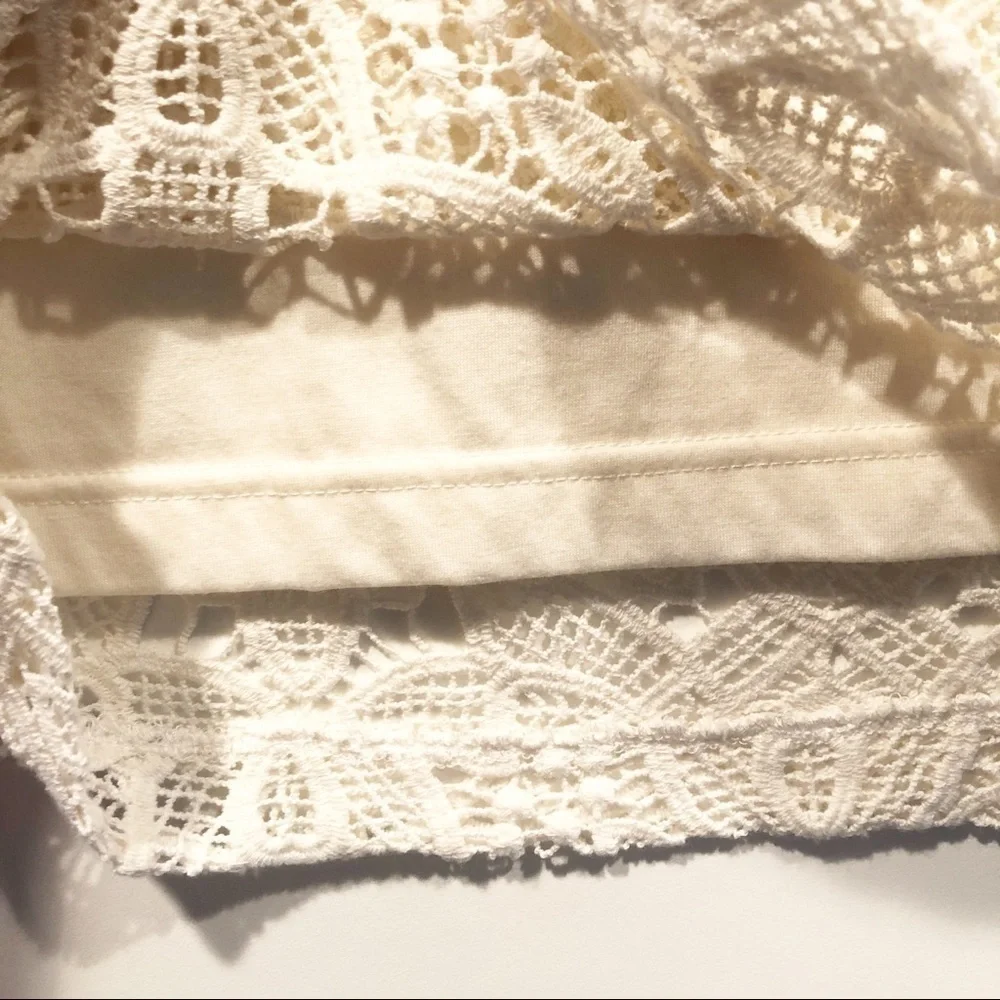 Jack by BB Dakota Fiona Crochet Lace Mini Skirt